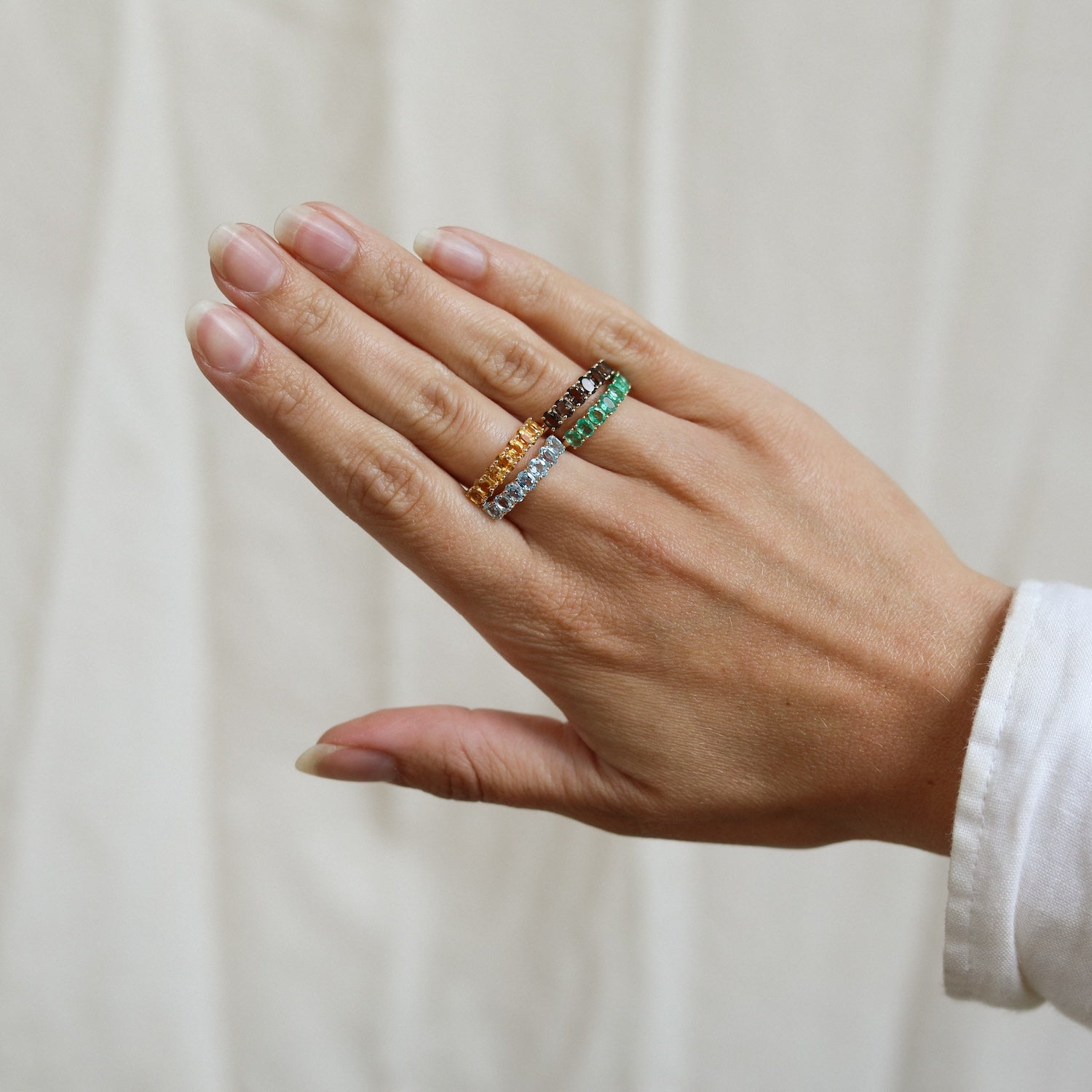 Selly Blue Topaz Ring | 9K