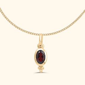 Birthstone Pendant | Gold-plated brass