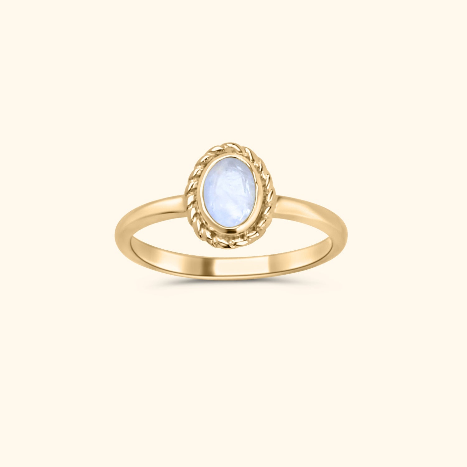 June moonstone - Birthstone ring